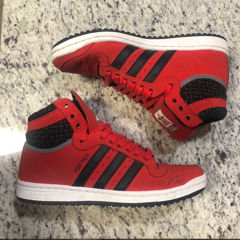 ADIDAS TOP TEN High Top Boys/Junior Size